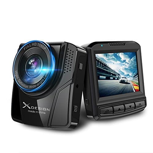 X2 HD Dash Cam 170 Wide Angle Car DVR Dashboard/Windshield Camera with Superior Night Vision, Parking Monitor,Full HD 1080P with G-Sensor for Auto-Recording, 2.4" Screen