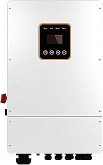 6000W Hybrid Solar Inverter 48V DC 120 Volt to 240 Volt AC Split- Phase Inverter Pure Sine Wave Inverter with MPPT Solar Charger Controller Support Parallel for LiFePO4/Li/Lead-acid Battery
