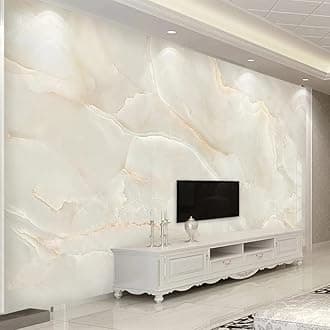 Custom Size Wall Murals，Modern Simple Beige Marble，Removable Peel and Stick Self-Adhesive Wall Murals Large Photo Wallpaper
