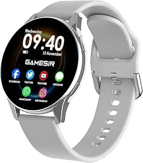 GameSir EVO Vista Premium Smartwatch, 1.3” HD Display Bluetooth Calling, Fitness & Sleep Tracker, 100+ Sports Modes, IP67 Waterproof Compatible with Android & iOS for Men’s & Women (Grey)