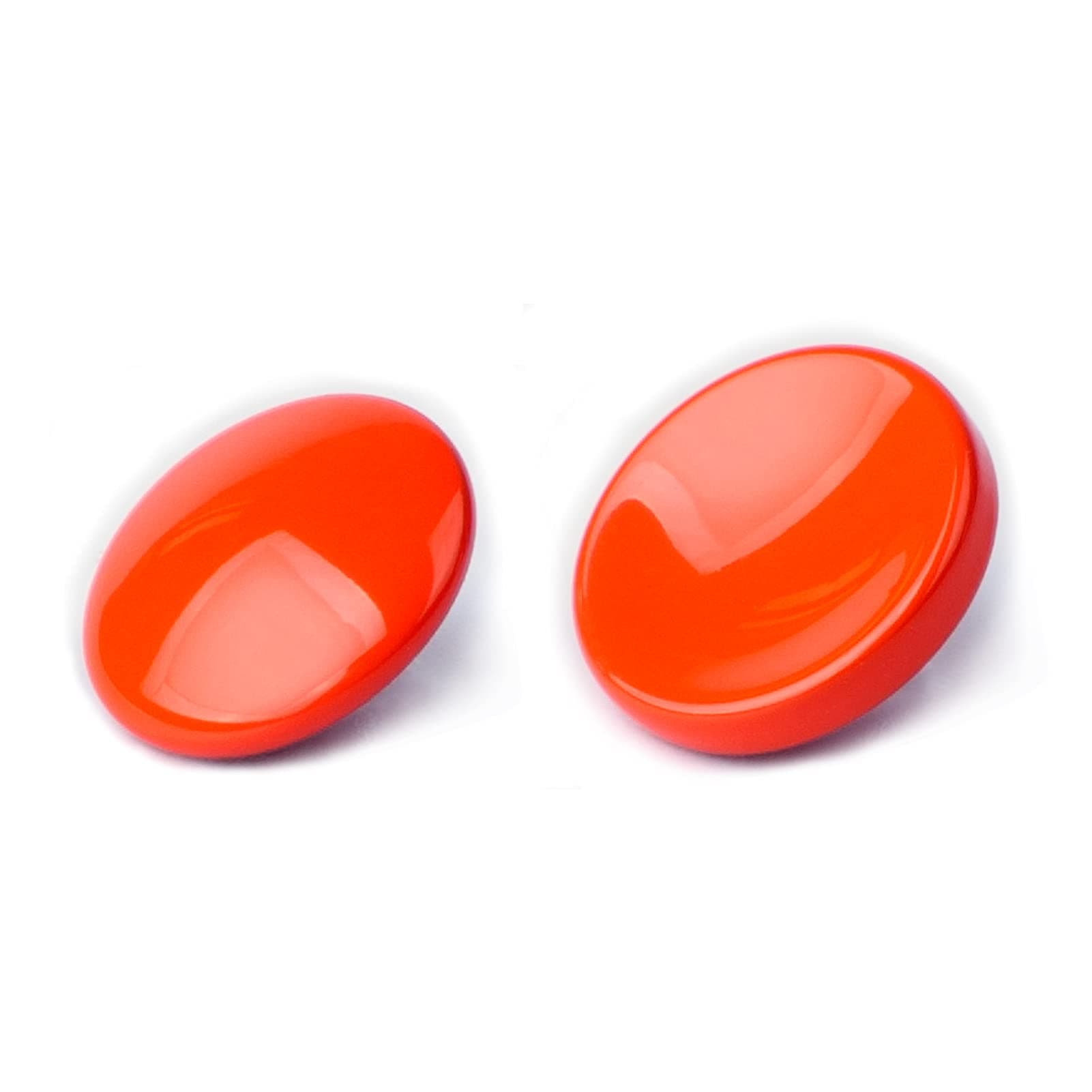 VKO Orange Metal Soft Shutter Release Button,Delicate Camera Shutter Button 11mm Concave 10mm Convex Surface(2 Pack)
