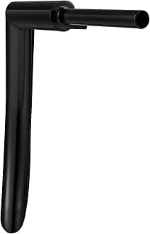 TCT-MOTORPARTS Black 18" Rise 2" Hanger Bar Handle Bar Fits for Harley Sportster 1200 883 XL Softail Fatboy