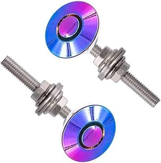 2Pack Quick Release Latch Lock Clip Push Button Bonnet Kit 1.25in/32mm Diameter Universal Aluminum Alloy Quick Latch Lock for Bumper License Plate Hood or Various DIY(2Pack-Multicolor)