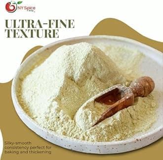 NY Spice Shop Moong Bean Flour - 5 Pound Mung Bean Powder - Finely Milled and All-Natural - Plant-Based Ingredient for Soups Gravies Pancakes Fritters and Traditional Asian Recipes - 녹두가루