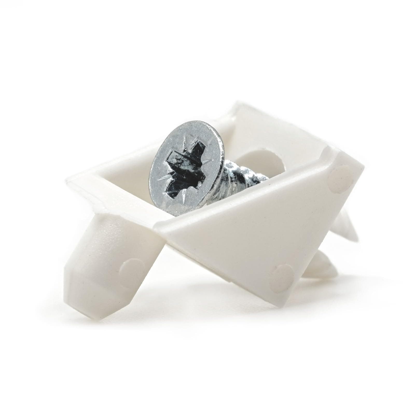 ReplacementScrews White Shelf Support Pins Compatible with IKEA Part 101558 (Pax, KOMPLEMENT) (Pack of 4)