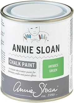 Annie Sloan Chalk Paint® (Antibes Green, 500 ml/16.9 Fl Oz) a unique decorative paint for furniture, cabinets and home décor with no sanding or priming