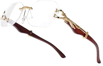 Clear Rimless Sunglasses