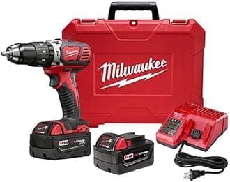 MILWAUKEE ELEC TOOL M18 Cordless Hammer Drill/Driver Kit, 1/2-In., 18-Volt Lithium-Ion, Variable Speed