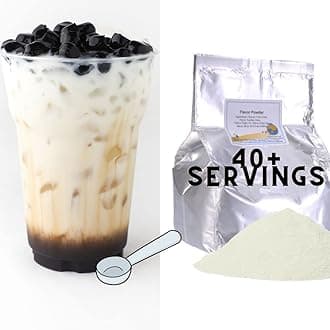 Cream and Sugar Mix for Flavored Boba Bubble Tea Powder for Milk Tea Premium Instant Drink Mix - 2.2 LB bag for 40-45 Servings - Just Add Tapioca Pearls by BUBBLE TEA SUPPLY