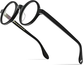 Acetate Men Vintage Round Optical Glasses Frame Spectacles Optical Eyeglasses Zolman