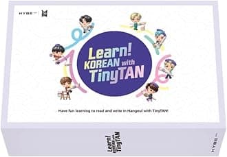 cake Tinytan Learn Korean with BTS (incl. Book, Workbook, Motipen, Hangeul Flash Card Pack, Hangeul Poster, Masking Tape, Sticker Pack)