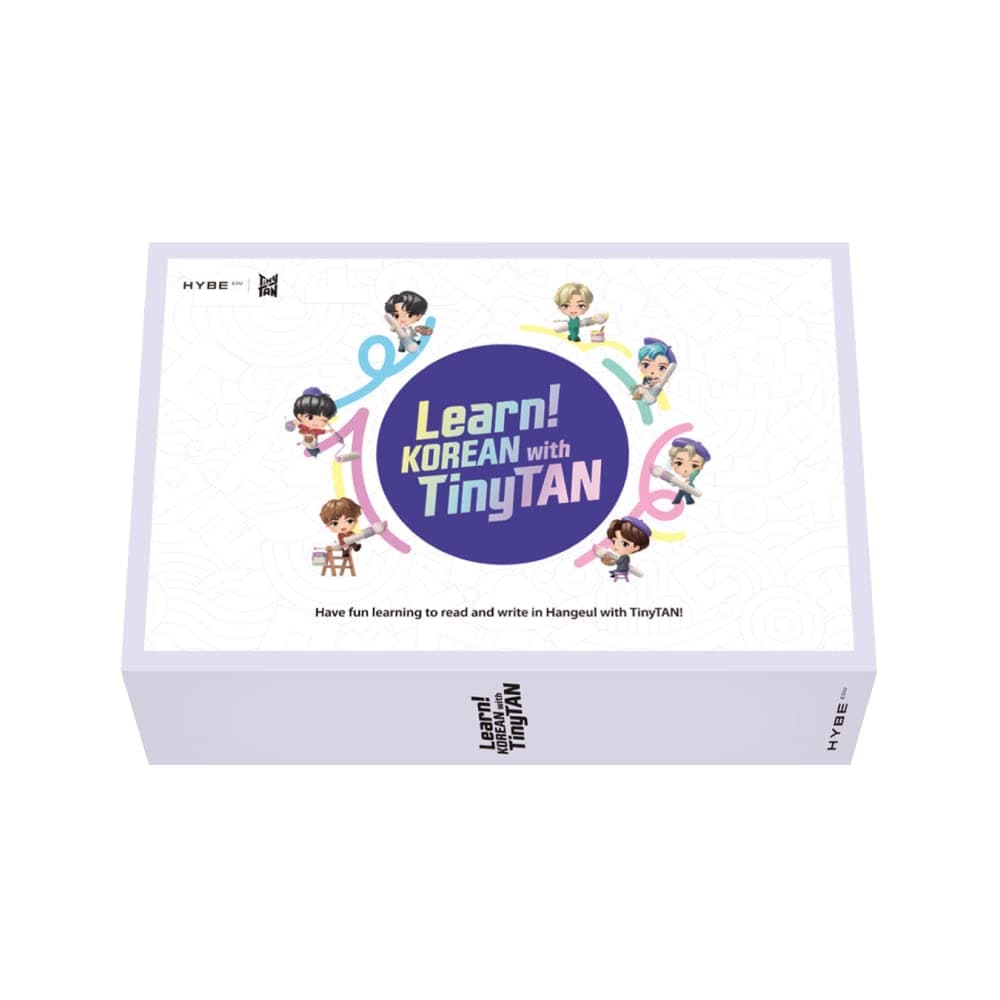 LEARN KOREAN WITH TinyTAN (BTS Characters) - Official BTS Merchandise, Kpop Merch, BTS Gift Idea, Korean Alphabet(Hangeul) Learning Kit for Beginners / All Ages, Includes MotiPen(Speaking Pen)