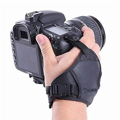 techlife solutionsLeather Adjustable Hand Grip/Wrist Strap for All DSLR Cameras - Techlife Brand