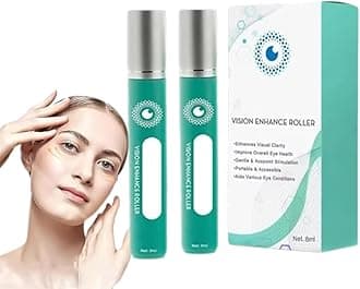 Vision Enhance Roller,Eye Massage Roller,Cooling Roll-On Applicator,Vision Enhance Massage Roller,Relieve Eye Strain, Enhances Visual Clarity (2Pcs)