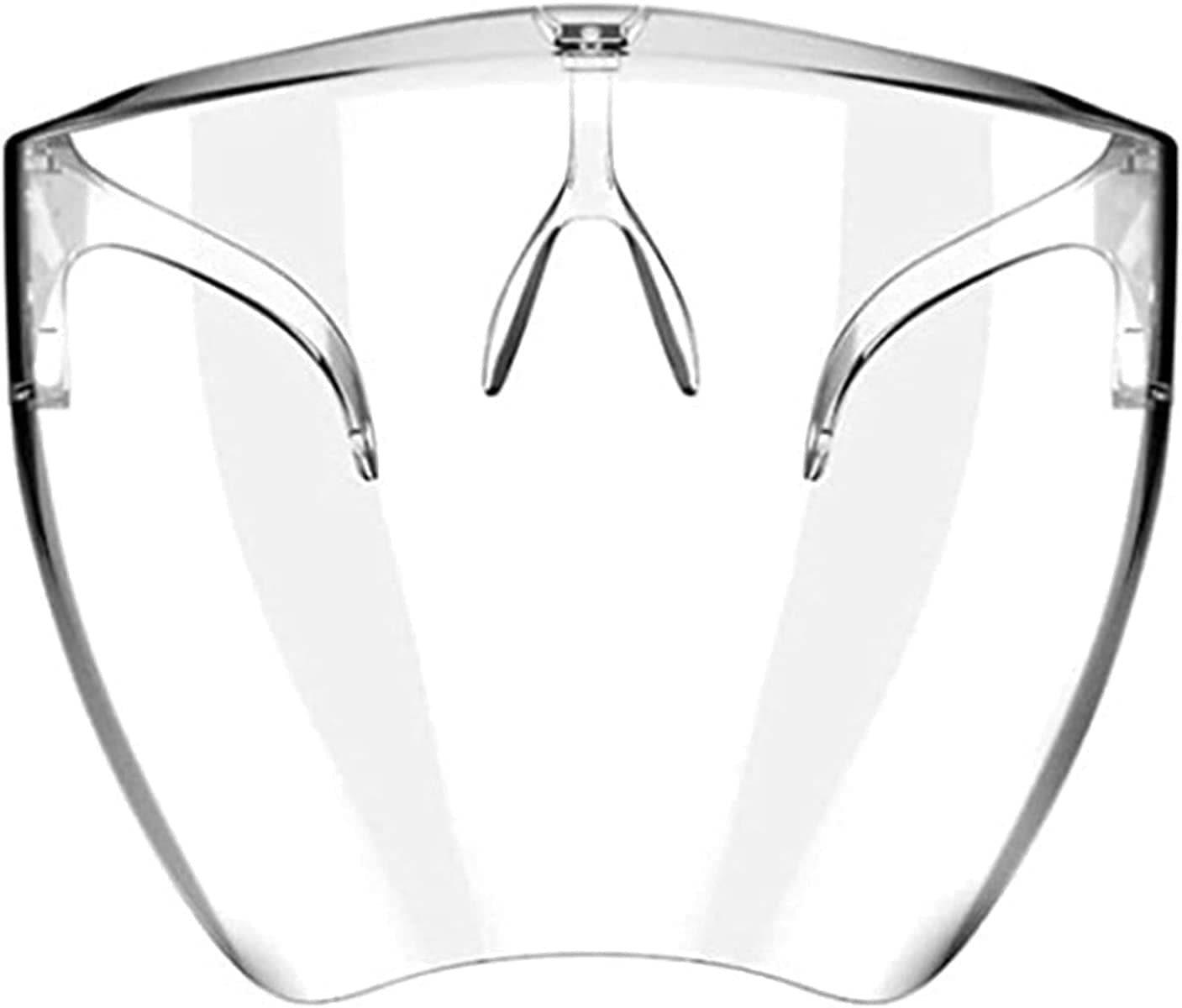 SKEIDO Clear Face Mask Shield - Silicone Transparent Adjustable Durable Reusable Washable,Compatible with Glasses and Other Face Coverage, Safety Full Face Guard, Shield Mouth Full Face Protection