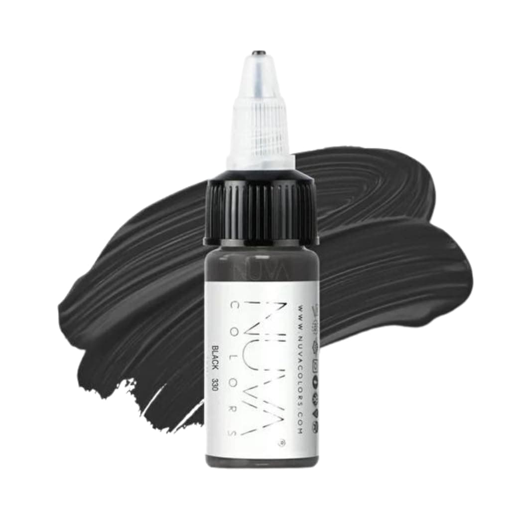 Nuva Scalp Micro-Pigmentation Ink - Customizable, Neutral Undertone for SMP Procedures, Vegan, Made in USA (Black)