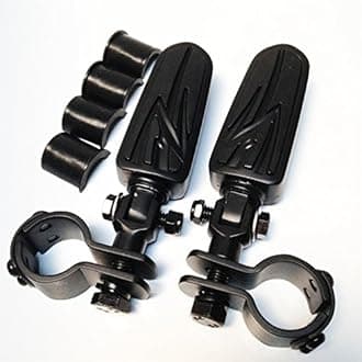XKMT-Black ENGINE GUARDS Flame FootPegs Clamps mounting Bracket Compatible With Magna VLX600 Shadow valkyrie [B00YWBS9MY]