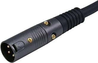 Monoprice XLR Male to XLR Female Cable - 150 Feet - Black | 16AWG, Gold Plated - Premier Series