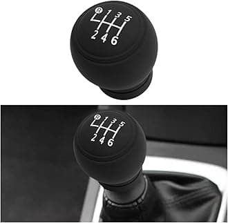 BESULEN Car Gear Shift Knob Cover, Anti-Slip Silicone Vehicle Knob Gear Stick Protector, Automotive Shifter Transmission Protective Cover, Universal Interior Accessories for Most Cars (6-Speed)