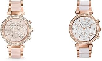 Michael Kors Watch for Women Parker, Chronograph Movement, MK5896 & Watch for Women Parker, Quartz Chronograph Movement, 39 mm Rose Gold Stainless Steel Case with a Acetate, MK5774
