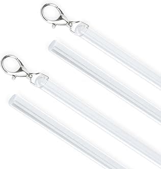 4 Pack Curtain Pull Rod with Metal Snap Invisible Clear Curtain Push Wand for...
