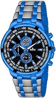 Black Chain Chrono Look Analog Watch for Men