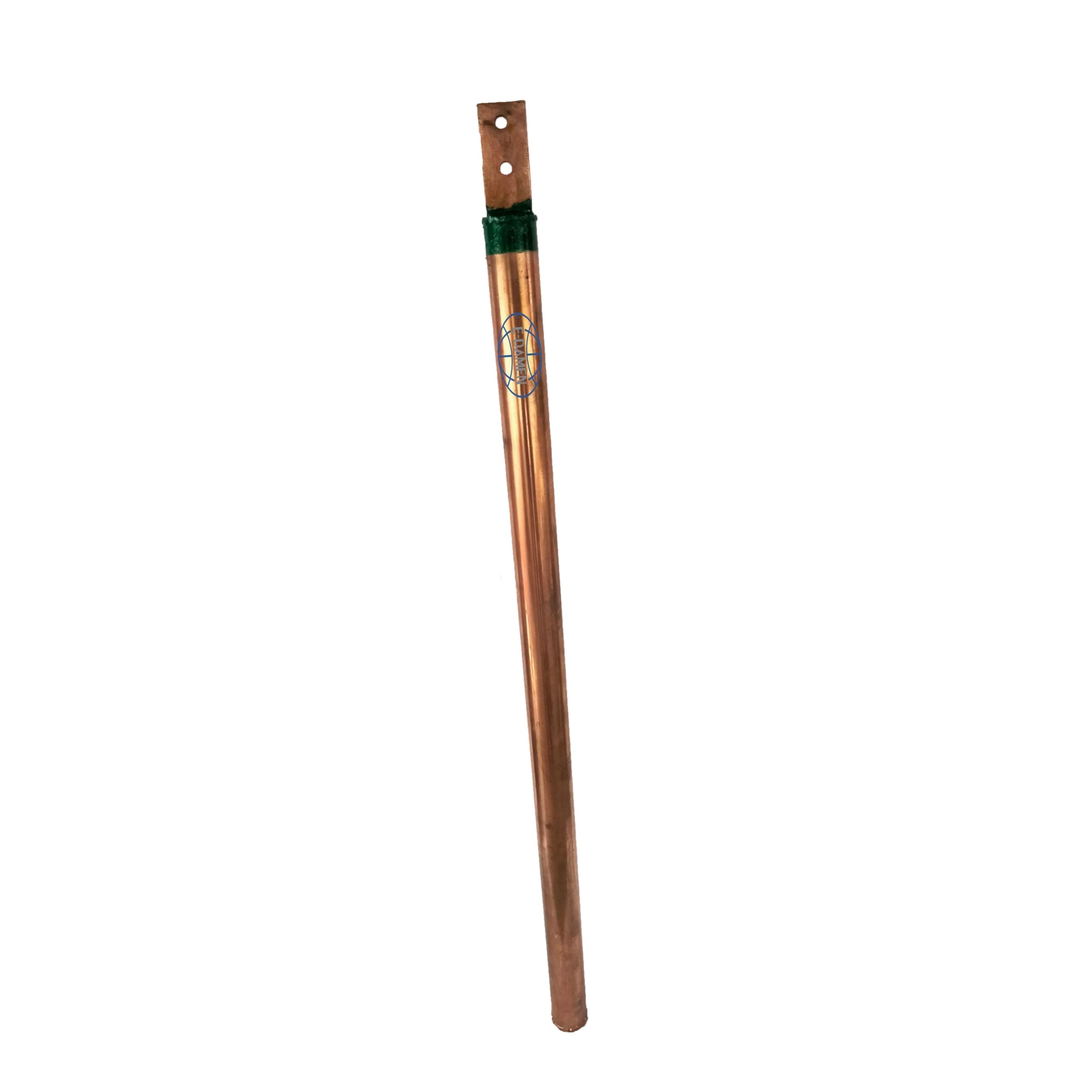 - Copper Bonded Earthing Electrode 1 Meter | 40mm Diameter | Bentonite Clay Filled | Copper Coated Grounding Rod for Home Industrial Earthing Compatible for Up to 5 KW of Load Capacity.