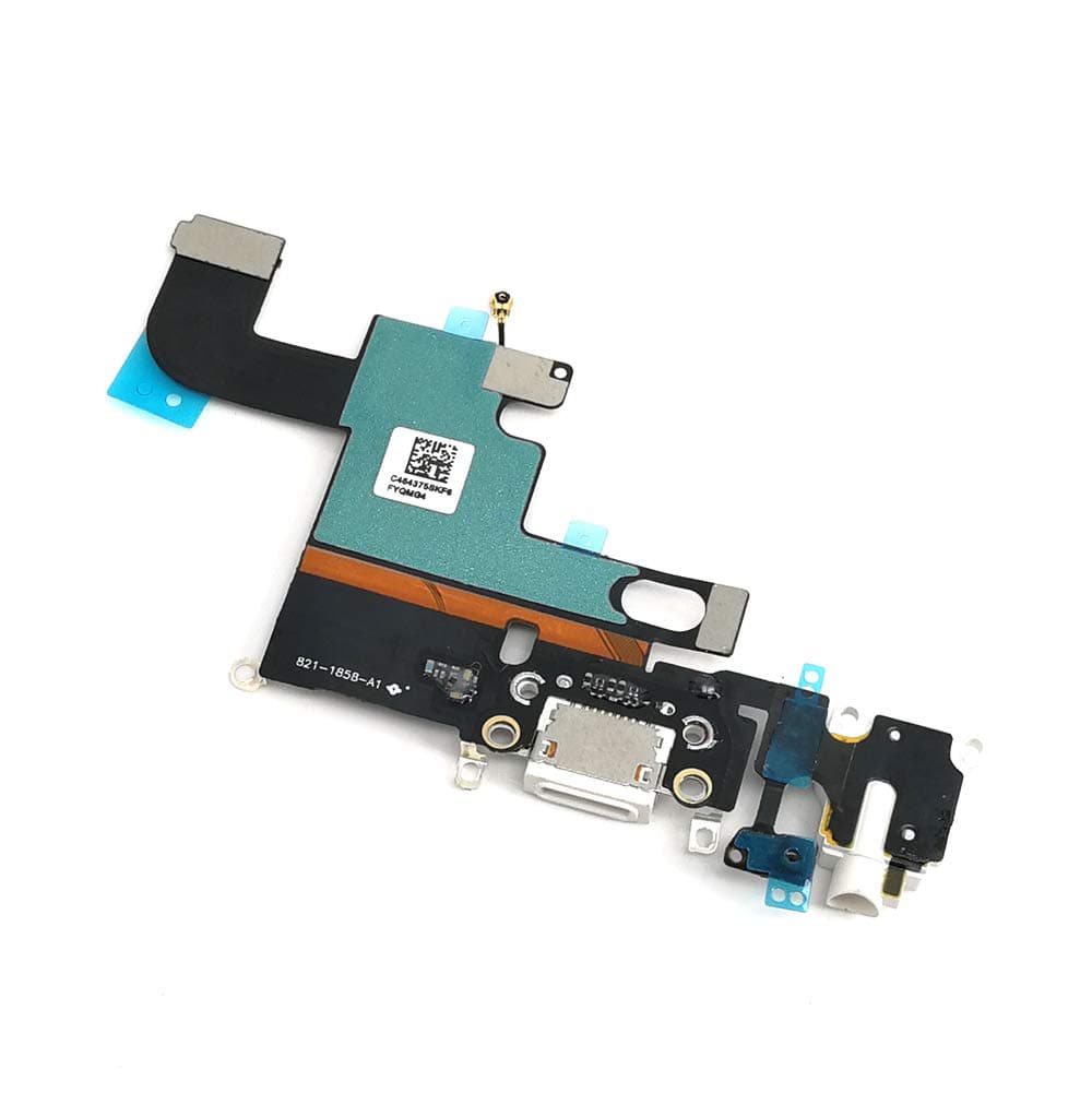 Charging Port USB Connector Dock Headphone Jack Flex Cable Replacment for iPhone 6 White