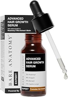Advanced Hair Growth Serum | 3% Redensyl + 4% Anagain + 3% Baicapil + 1% Capilia Longa, Rosemary, Biotin & Rice Extract | Thick Density | Hair Fall Control Serum For Women & Men | 20Ml