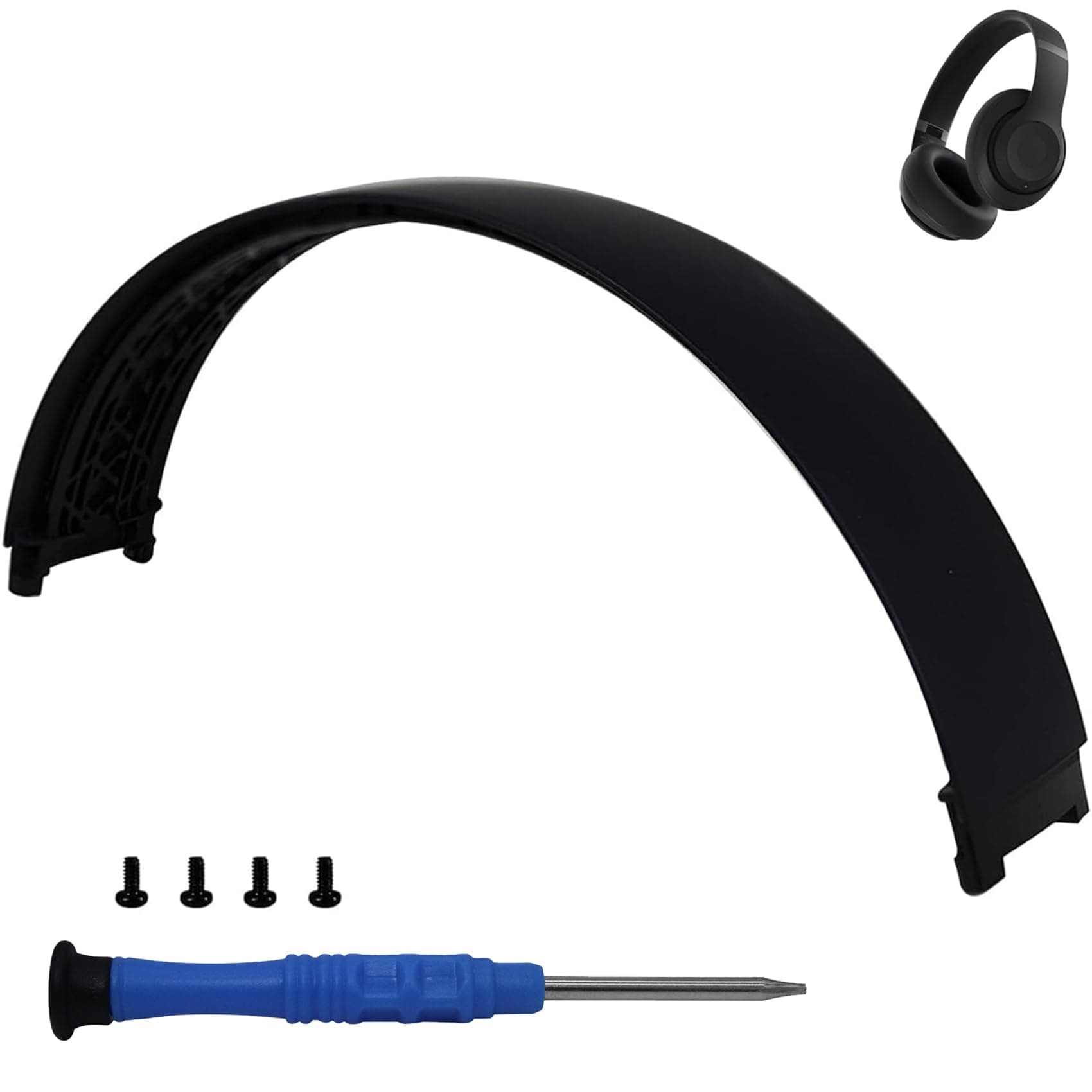 Adhiper Studio Pro Headband Replacement Parts Accessories Repair Kit for Beats Pro 2023 Model A2924/ Studio 3 Model A1914 Headphones - Black