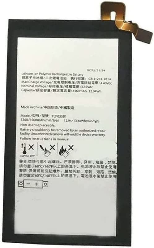 Replacement Battery Compatible with TLP035B1 Keytwo KEY2 BBF100-1 BBF100-2 BBF100-4 BBF100-6 BBF100-8 BBF100-9 Series 3.85V,3500mAh