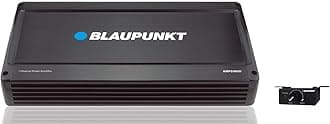 Blaupunkt AMP5000D Car Amplifier 1 Monoblock Class D with Remote Subwoofer Level Control, 5000W