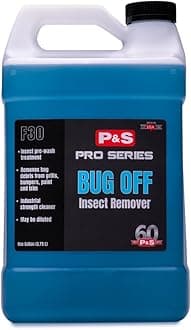 P&S Professional Detail Products - Bug Off Insect Remover - Breaks Down Heavy Bug Concentrations, Great for Vehicle Front Grills and Bumpers (1 Gallon)