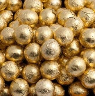 Chocolate Balls in Gold foil wrap Halal (200g)