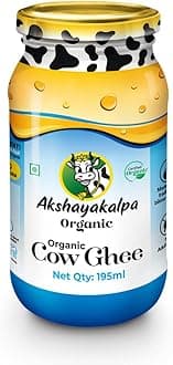 Cow Ghee -195 ml – Pure organic ghee, traditionally-churned, chemical-free, granular ghee, nutritious by nature