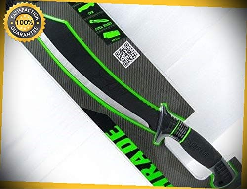 Black Full Tang 18'' Straight Fixed Machete Sharp Knife with Sheath SCMACH1CP perfect for outdoor camping hunting