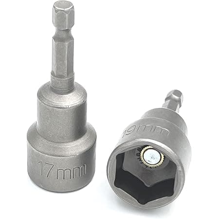 2pc Leveling Scissor rv-Jacks Socket Drill Adapter with 1/4 Quick Connect Hex Shank Tools, Works with All 3/4 or 19mm & 17mm Hex Drive Jacks,Power Nut Driver Bit Set