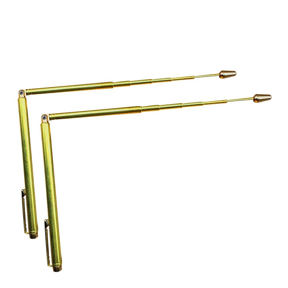 2pcs/Set Dowsing Rods, Durable Brass Tools Water Detector Measuring Instruments, Dowsing Rods with Handles Copper Dowsing Divining Rods Detector