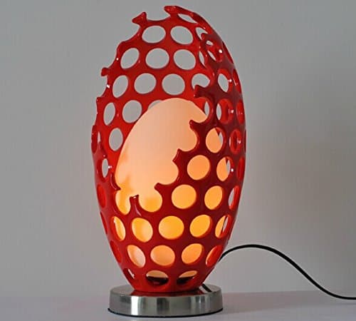 YanCui@ Lighting decorative Utility Table Lamp Egg Shaped Table Lamp Chinese StyleResin Bedroom Study Bedside Hall Bed Lamp Wedding Gifts , black