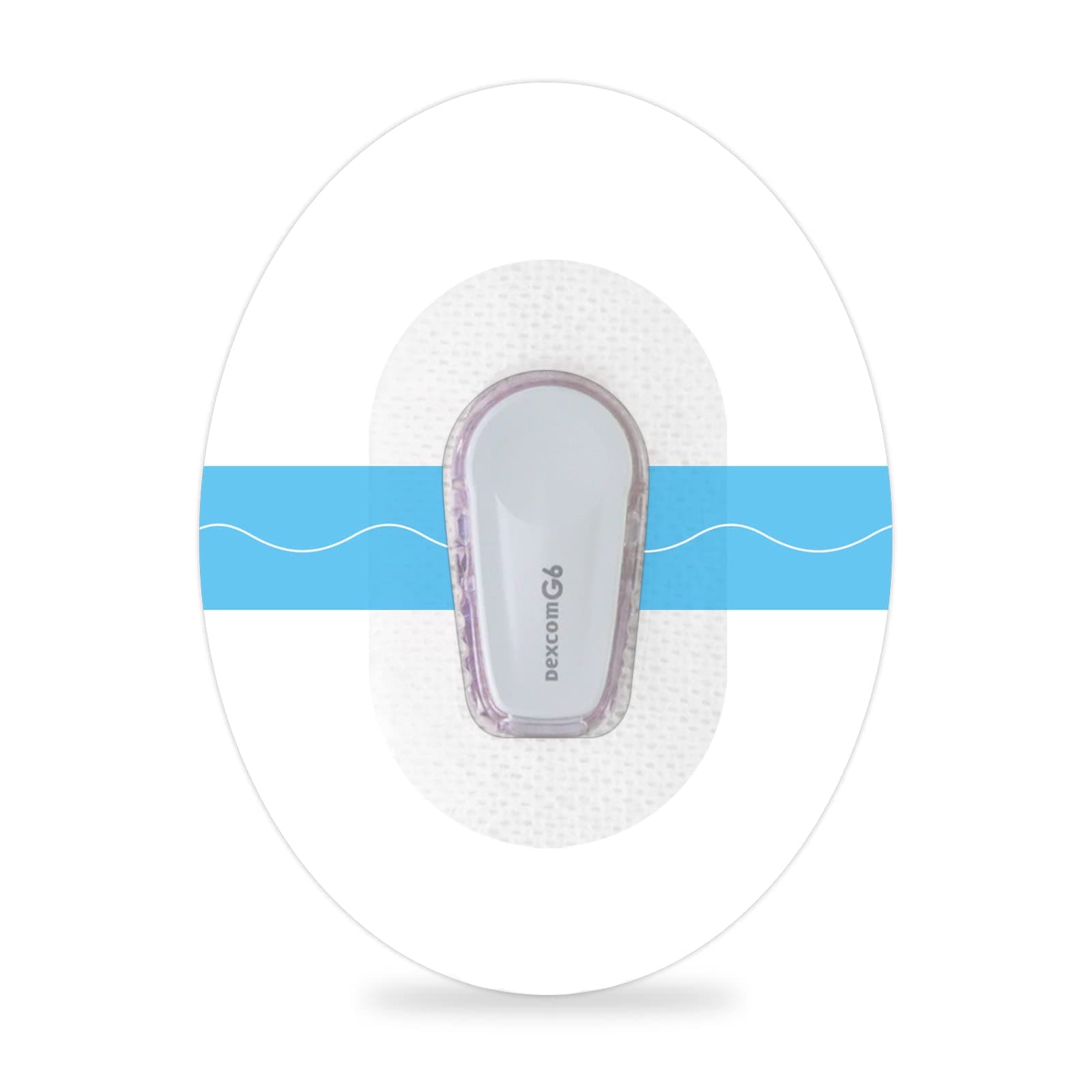 Dexcom G6 Adhesive Patch,50 Pack Waterproof Stickers,Premium Transparent Overpatch,Fixation&Skin-Friendly,Continuous Glucose Monitor Protection for 10 Days