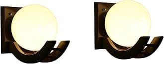 Traditional Indoor Wall Light Brown Color Globe Shape E27 Holder Upto 100-Watts Made in India (Bulb Not Included) Pack of 1(Matel) (Antique, 2)