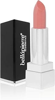 Mineral Lipstick – Long-Lasting Natural Lip Color, Nourishing Mineral Wax Formula with Vitamin E & C, Sun-Protective, Non-Toxic, Paraben-Free, Cruelty-Free – 0.12 oz – Velvet Rose