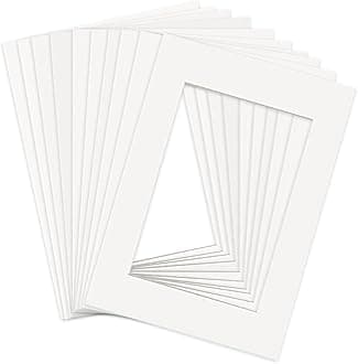 Picture Mounts, 10pcs White Photo Mounts for Frames A4 Mount Board Card Picture Frame Mats for Paintings Photo Artwork