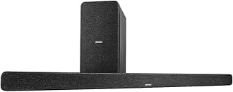 DenonDHT-S517 Sound Bar for TV with Wireless Subwoofer, 3D Surround Sound, Dolby Atmos, HDMI eARC Compatibility, Wireless Music Streaming via Bluetooth, Quick Setup, Wall-Mountable