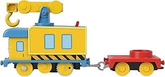 Thomas & Friends Motorized Toy Carly The Crane Battery-Powered Rail Vehicle for Pretend Play Preschool Kids Ages 3+ Years