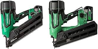 Bundle of Metabo HPT 36V MultiVolt Cordless Metal Connector Nailer Kit | NR3665DA + Metabo HPT 36V MultiVolt Cordless Framing Nailer | NR3690DR