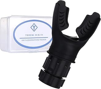 Respiratory Trainer | Compact Exercise Device with Adjustable Resistance | Improve Capacity | EnhanceMuscle Training | Pure Silicone | Easy to Clean