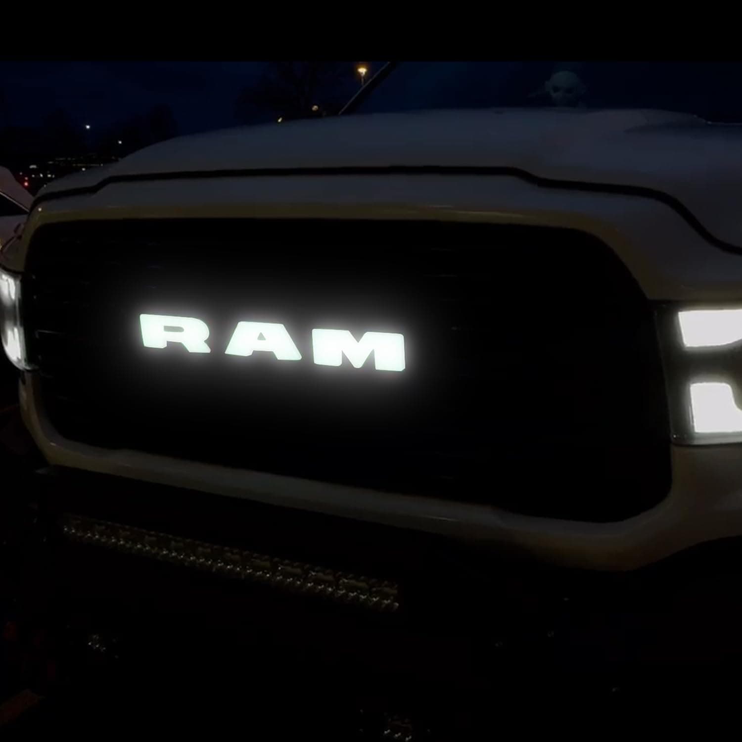 Autogem 2019-23 RAM Lighted Grille Emblem, Chrome