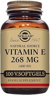 Solgar Vitamin E 268 mg (400 IU), 100 Vegetarian Softgels - Natural Antioxidant, Skin & Immune System Support - Naturally-Sourced Vitamin E - Non-GMO, Vegan, Gluten Free, Dairy Free - 100 Servings