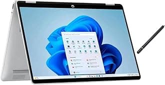 (Upgraded) OmniBook 5 Flip 2-in-1 14" Full HD+ Touch-Screen Laptop | Intel Core 5 120U|Intel Graphics| Copilot | Webcam| Silver | 8GB RAM DDR5 | 512GB SSD |Windows 11 Home |Bundle with Stylus Pen